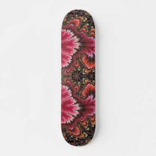 Skateboard Velvety Soft Rose Floral Look Fractal Abstrait