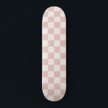 Skateboard Vérifier Pale Beige À damiers Motif Checkboard<br><div class="desc">à damiers Motif - damier blanc crème et beige clair.</div>