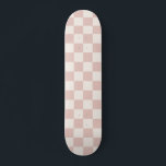Skateboard Vérifier Pale Beige À damiers Motif Checkboard<br><div class="desc">à damiers Motif - damier blanc crème et beige clair.</div>