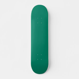 Skateboard Vert émeraude foncé Bleu couleur solide Design