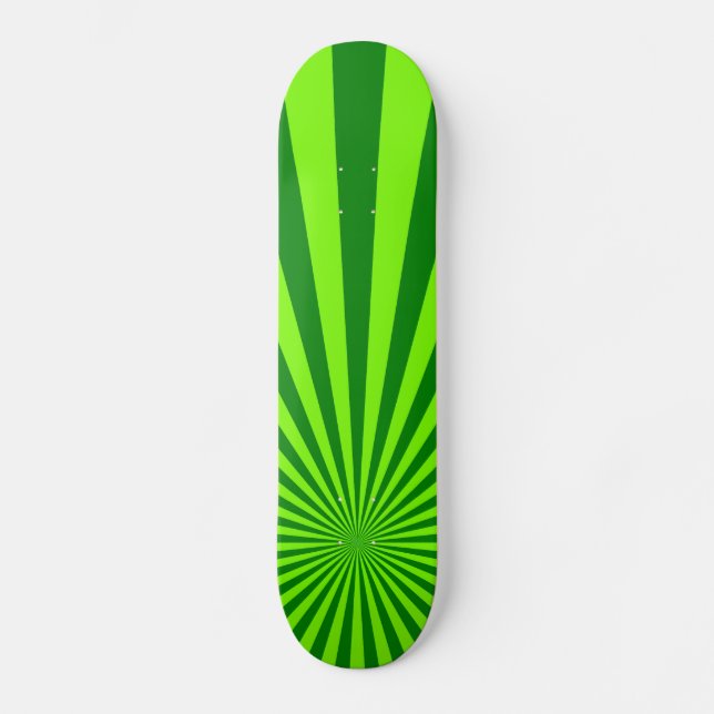 Skateboard Vert et art abstrait rayé génial de chaux (Recto)