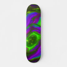 Skateboard vert et violet