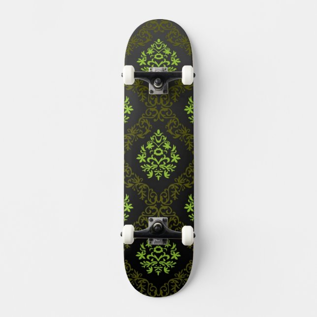 Skateboard Vert floral de papier peint (Recto)
