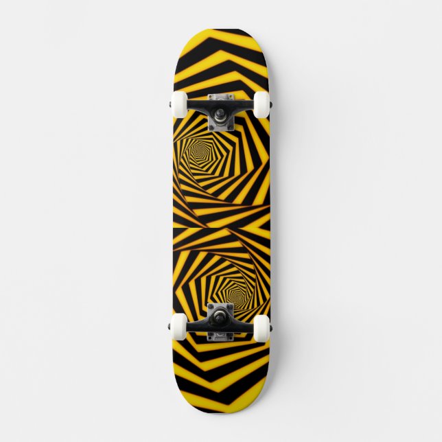 Skateboard Veste-Planche à roulettes jaune (Recto)