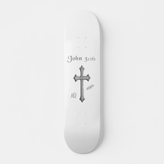 Skateboard Vêtements de John 3:16 (Devant)