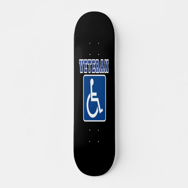 Skateboard Vétéran handicapé invalide (Devant)