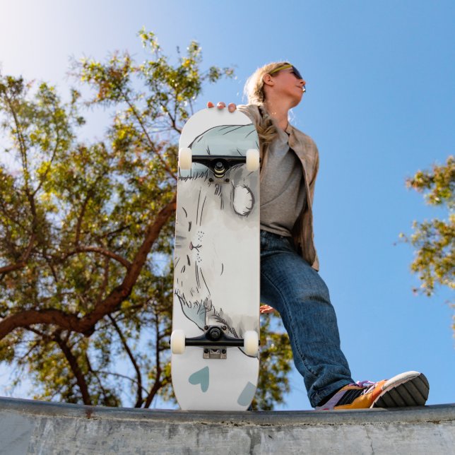 Skateboard Vibes Chubby Chat Chill (Extérieur 1)