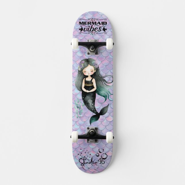 Skateboard Vibes de sirène pourpre (Recto)