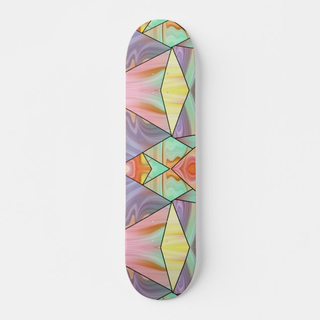 Skateboard Vibes en marbre Les années 70 Boho (Devant)