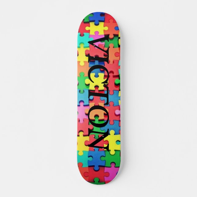 Skateboard Victon Victory Sensibilisation sur l'autisme Skate (Devant)