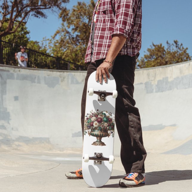 Skateboard Victorian Bavaria Floral Vase (Extérieur 2)