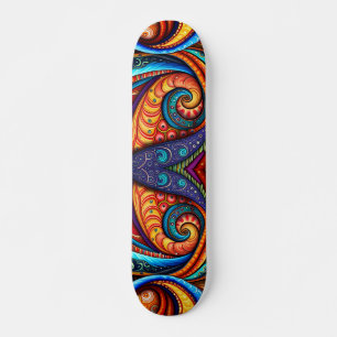 Skateboard Vif Fils Colorés
