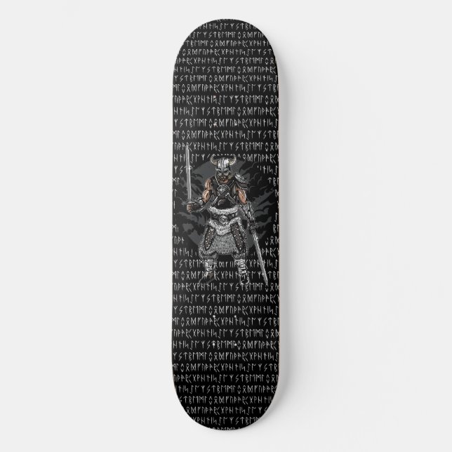 Skateboard Viking Runes Warrior Swords (Recto)