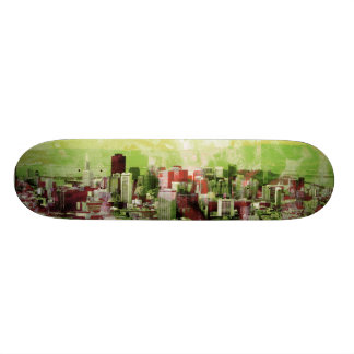 Skateboard ville rouillée vert clair