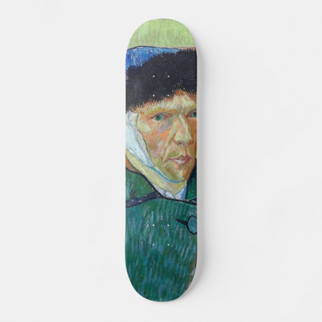 Skateboard Vincent van Gogh - Autoportrait avec oreille bandé (Recto)