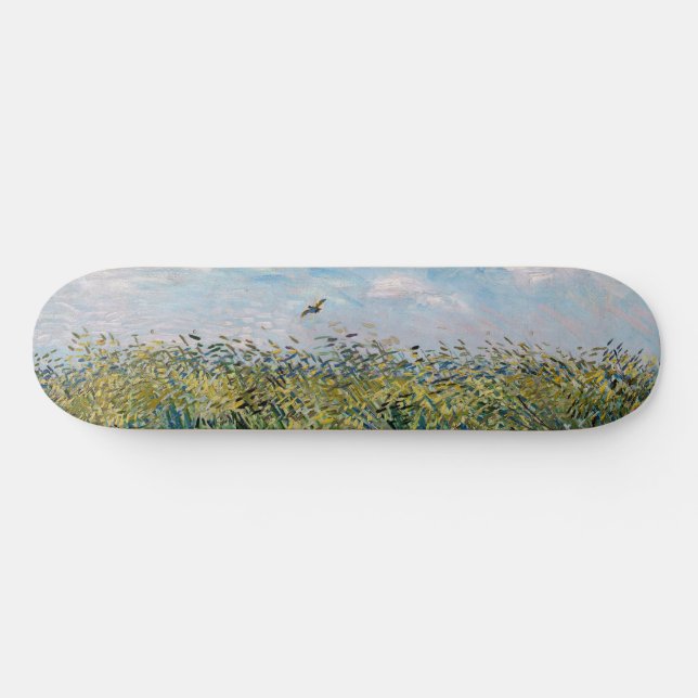 Skateboard Vincent van Gogh - Champ de blé avec une lark (Horz)