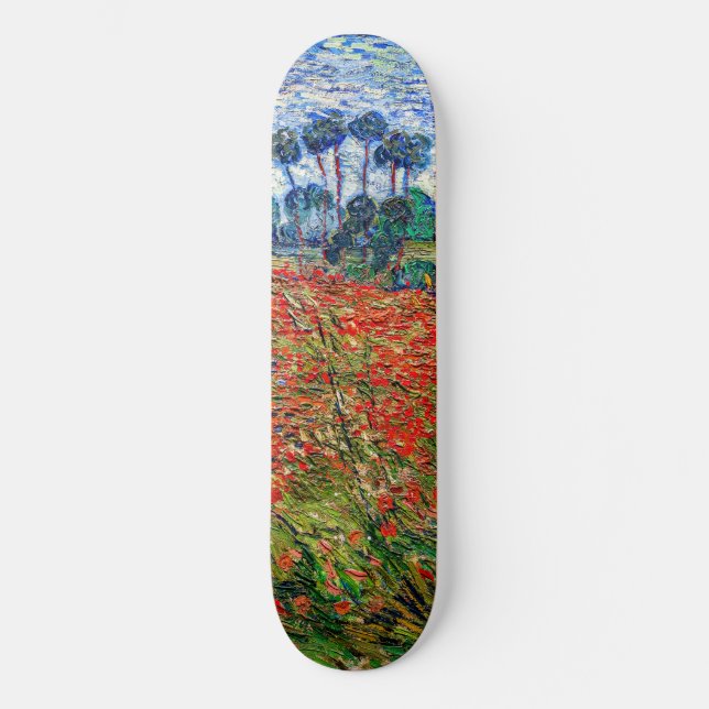 Skateboard Vincent van Gogh - Champ de coquelicots (Recto)