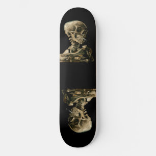 Skateboard Vincent van Gogh - Crâne avec cigarette brûlante