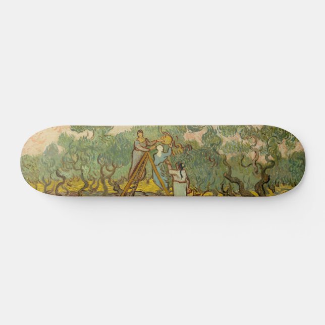 Skateboard Vincent van Gogh - Femmes cueillette d'olives (Horz)