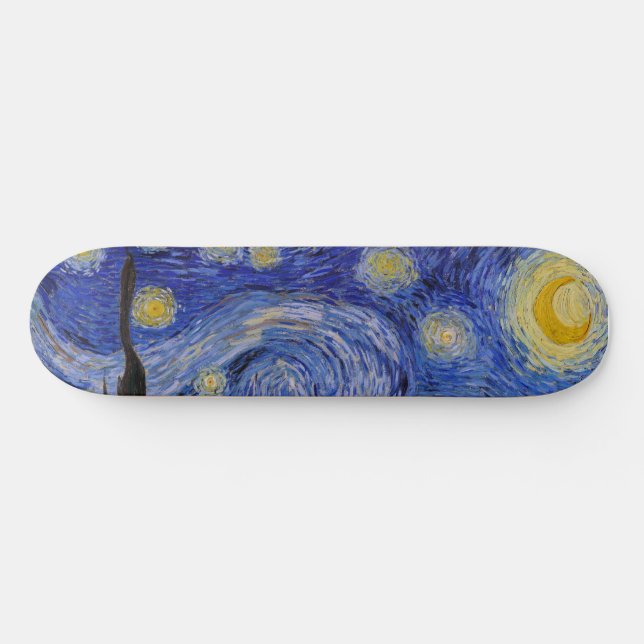 Skateboard Vincent Van Gogh - La nuit étoilée (Horz)