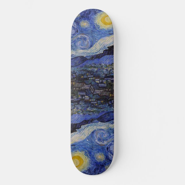 Skateboard Vincent Van Gogh - La nuit étoilée (Recto)