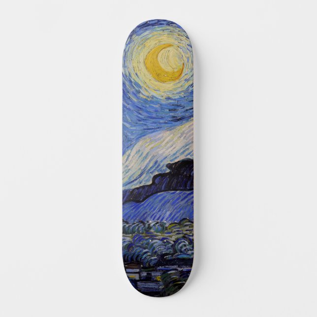 Skateboard Vincent Van Gogh - La nuit étoilée (Recto)