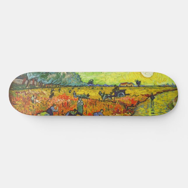 Skateboard Vincent van Gogh - Le vignoble rouge (Horz)
