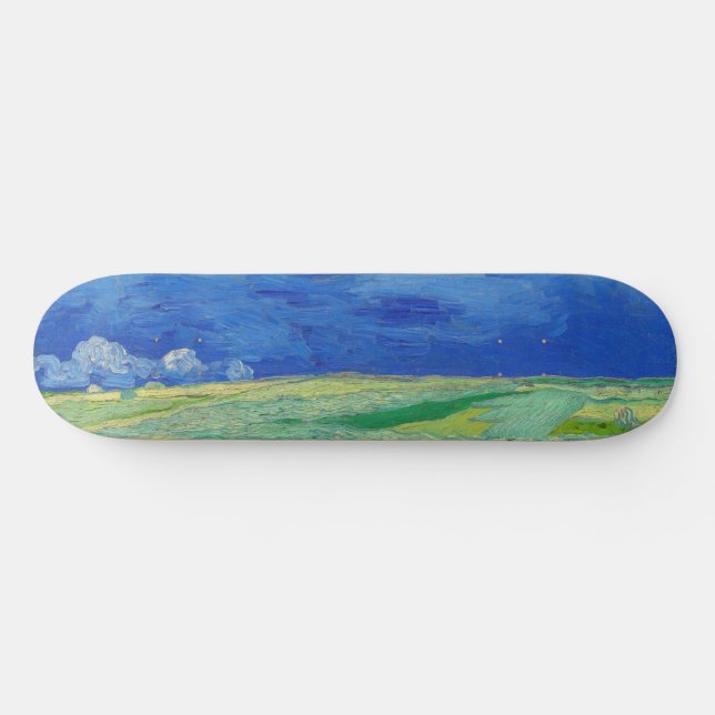 Skateboard Vincent van Gogh - Les champs de roues sous Thunde (Horz)