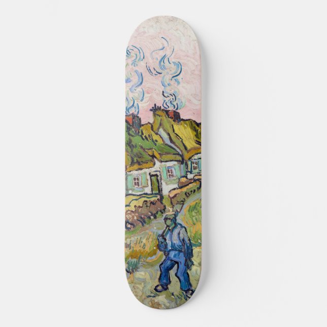 Skateboard Vincent van Gogh - Maisons et figure (Recto)
