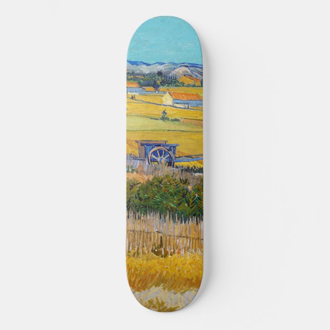 Skateboard Vincent van Gogh - Moisson à La Crau (Recto)
