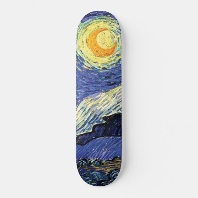 Skateboard Vincent Van Gogh Nuit étoilée (Recto)