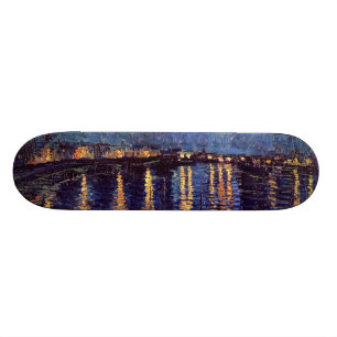 Skateboard Vincent van Gogh - nuit étoilée sur le Rhône