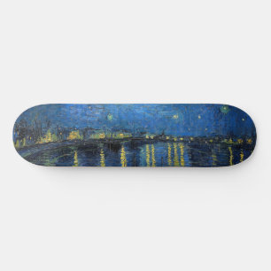 Skateboard Vincent van Gogh - Nuit étoilée sur le Rhône