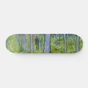 Skateboard Vincent van Gogh - Sous-bois avec deux personnages