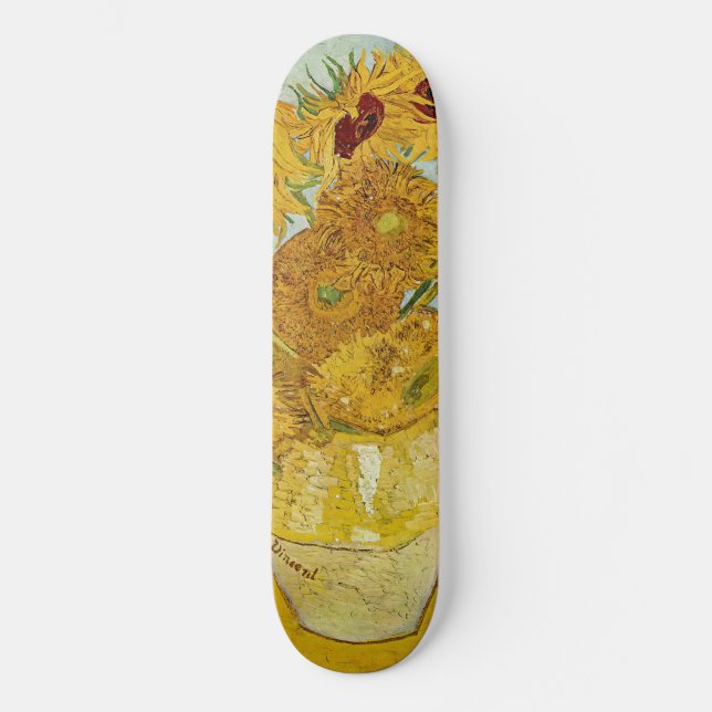 Skateboard Vincent Van Gogh - Vase avec douze tournesols (Recto)