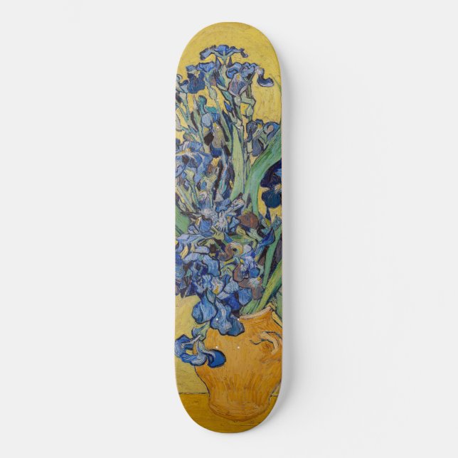 Skateboard Vincent van Gogh - Vase avec iris (Recto)