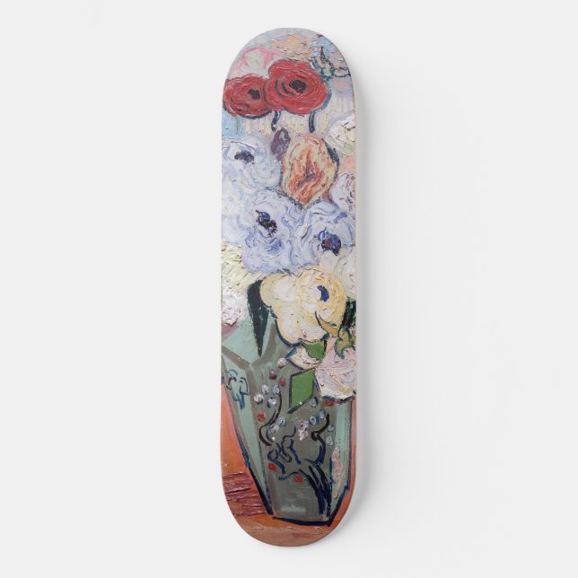 Skateboard Vincent van Gogh - Vase avec Roses et anémones (Recto)