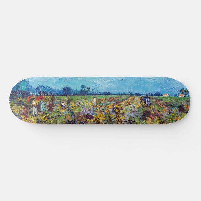 Skateboard Vincent van Gogh - Vignoble vert (Horz)
