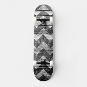 Skateboard Vintage Chevron Wood Abstrait