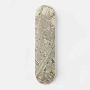 Skateboard Vintage Map of Florence Italy