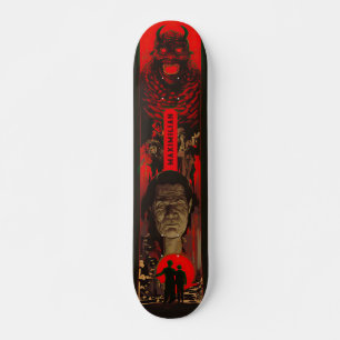Skateboard Vintage Monster Epic - Retro Japonais Cinéma Art