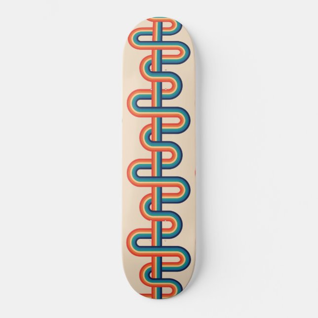 Skateboard vintage Rainbow Swirl (Recto)