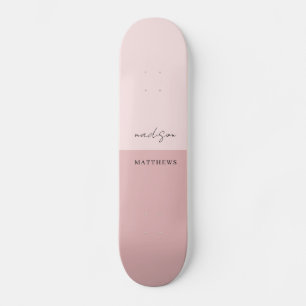 Skateboard Vintage rose vif pour fille moderne