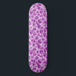 Skateboard Violet à bouffées<br><div class="desc">Visitez mon magasin pour un design plus intéressant et plus de choix de couleurs => zazzle.com/colorfulworld*</div>