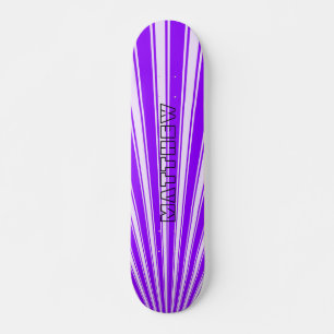 Skateboard Violet Couleur bande Motif funky