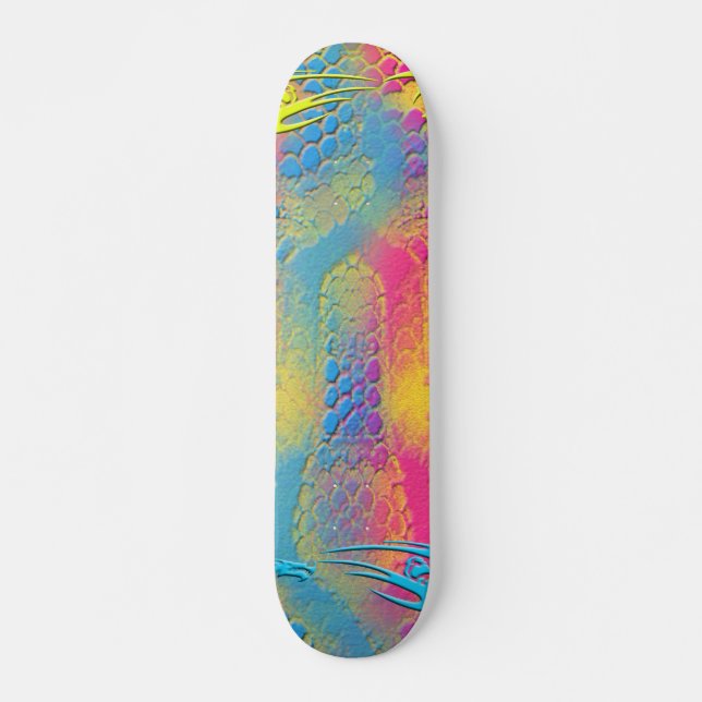 Skateboard VIOLET LACE - numérique - art fractal - (Devant)