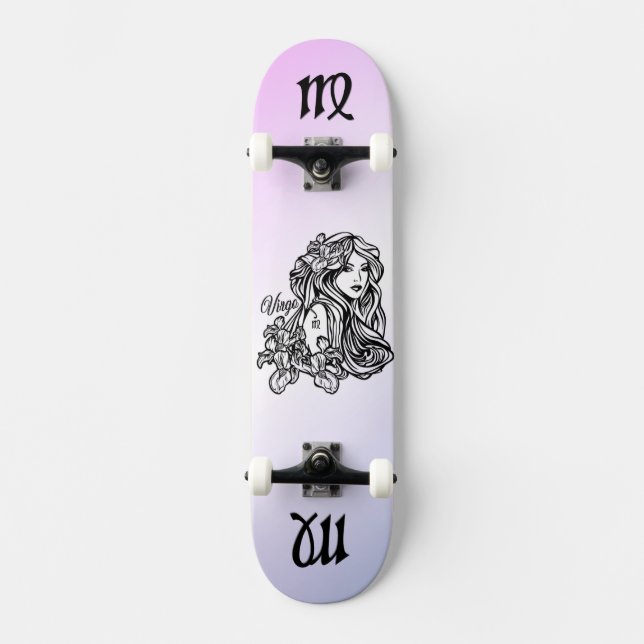 Skateboard Virgo La Vierge Zodiac Purple (Recto)