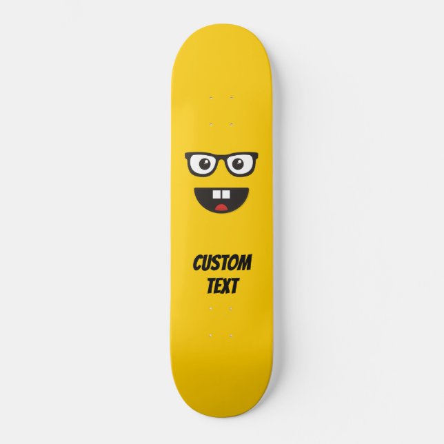 Skateboard Visage de nerd (Recto)