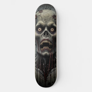 Skateboard Visage de Zombie