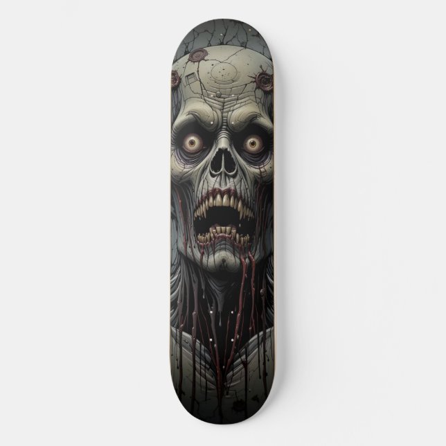 Skateboard Visage de Zombie (Recto)